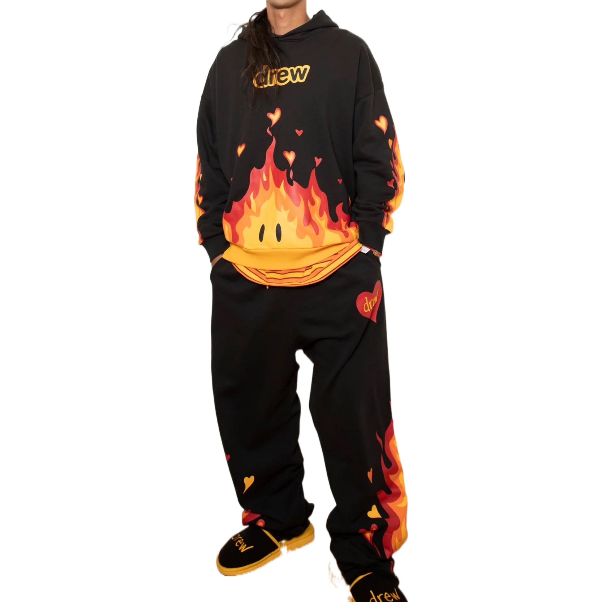 Drew House Fire Hoodie 'Black' DR-FW22-436