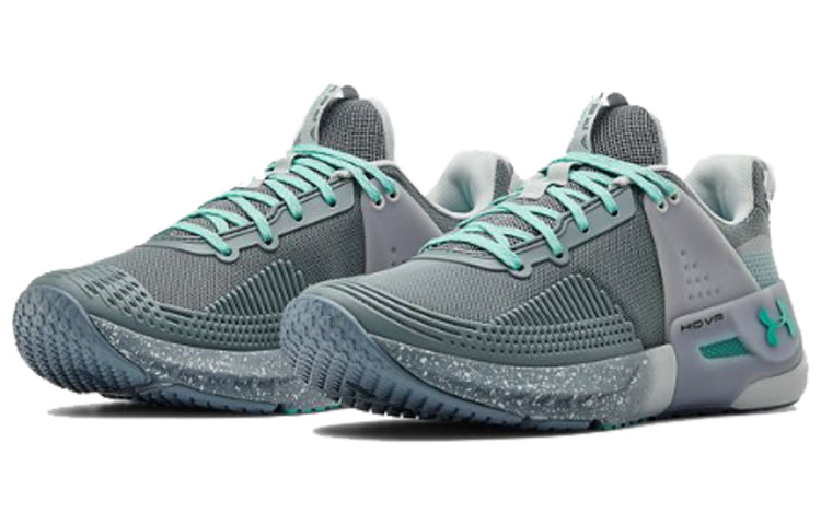 (WMNS) Under Armour Hovr Apex Running Shoes Grey/Green 3022209-300