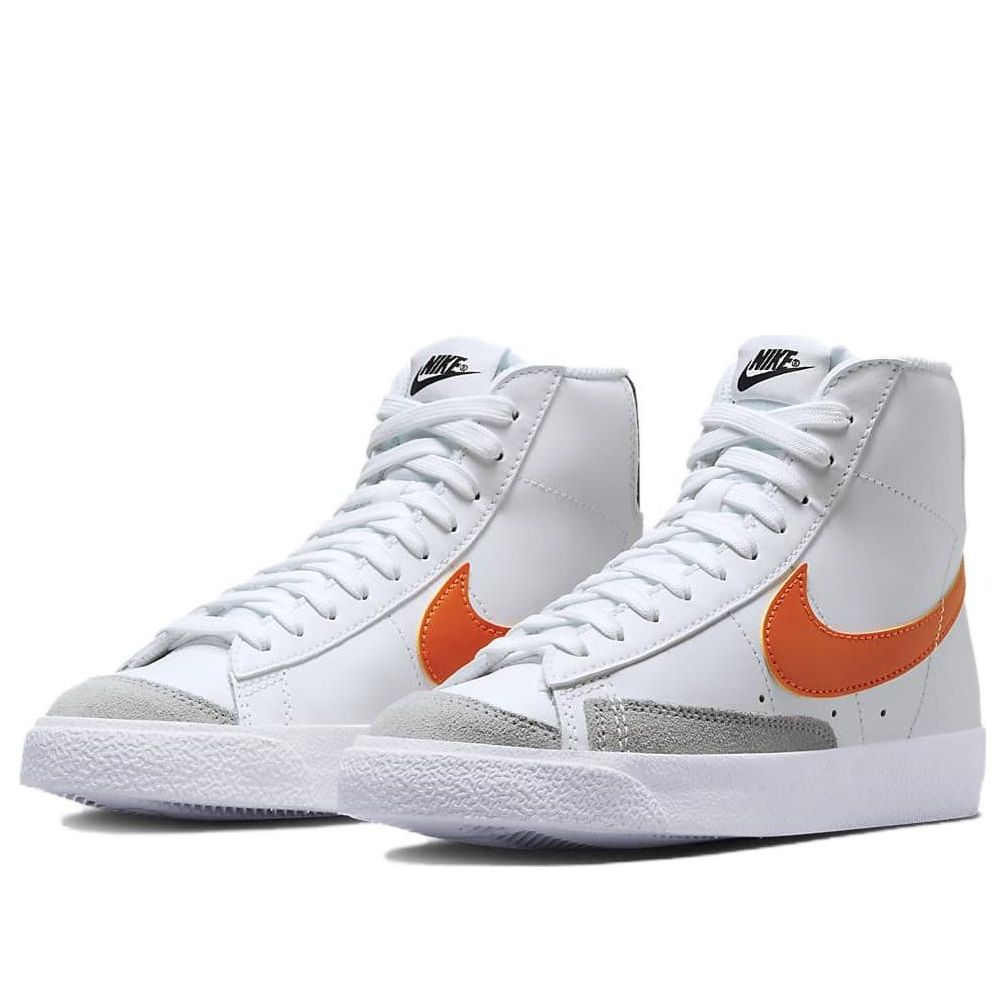 (GS) Nike Blazer Mid '77 'White Safety Orange' DA4086-111