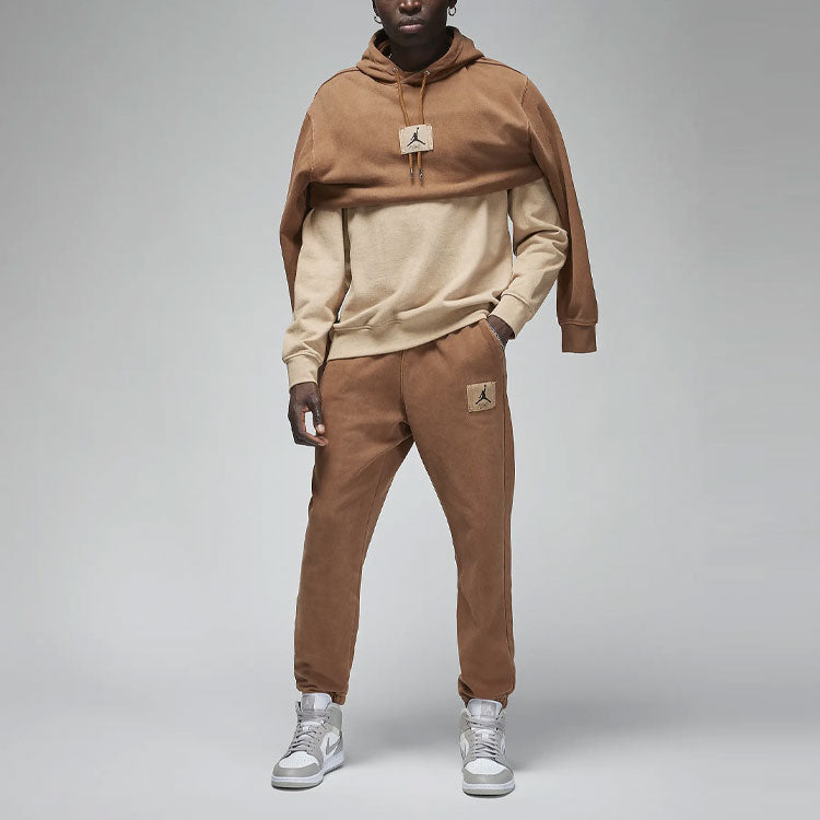 Air Jordan Statement Fleece Washed Pullover Hoodie 'Light British Tan' FB7290-281