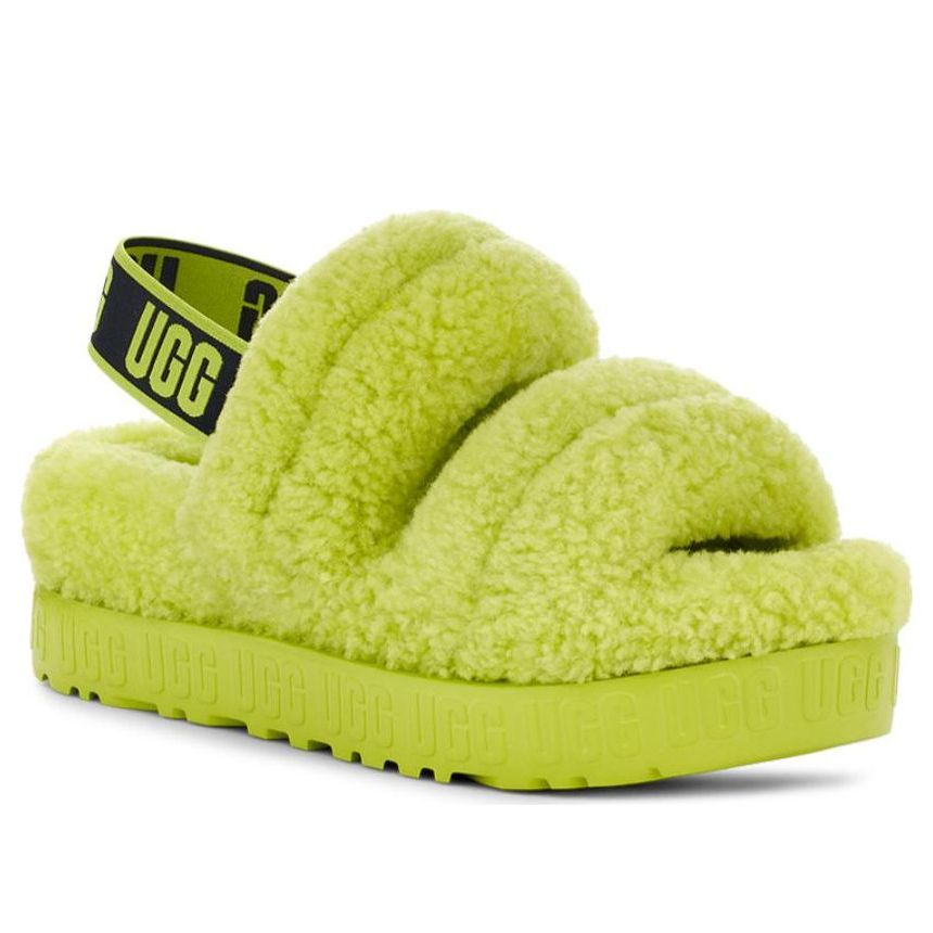 (WMNS) UGG Oh Fluffita Platform 'Key Lime' 1120876-KLM