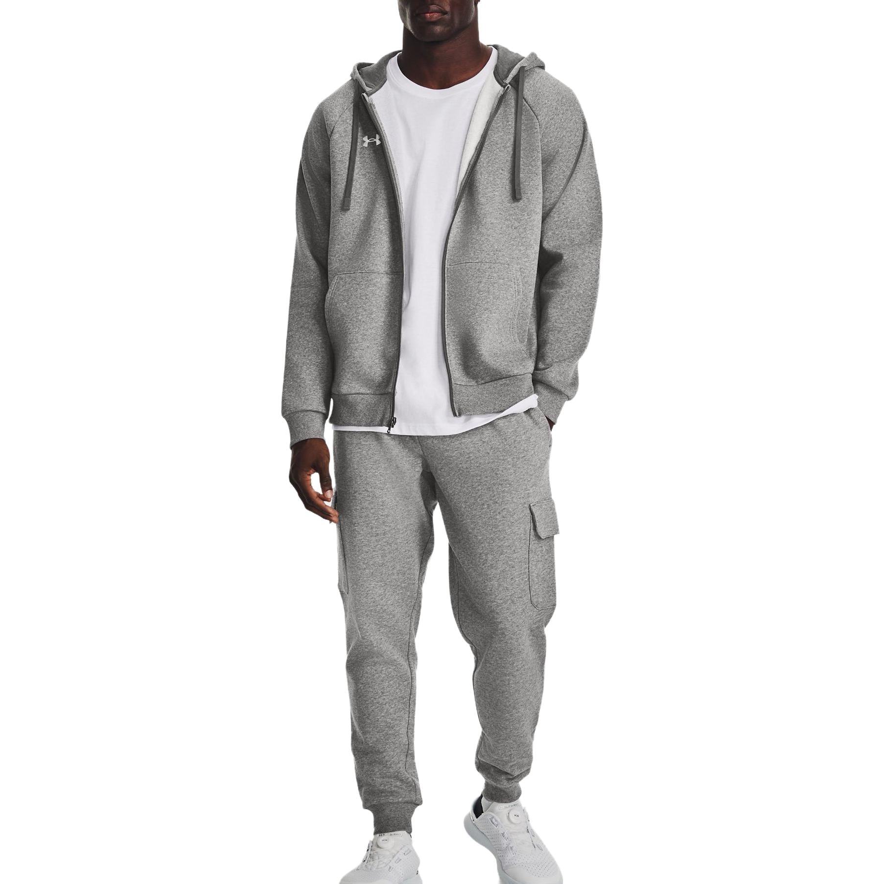Under Armor Rival Fleece Hooded Jacket 'Heather Grey' 1379767-025