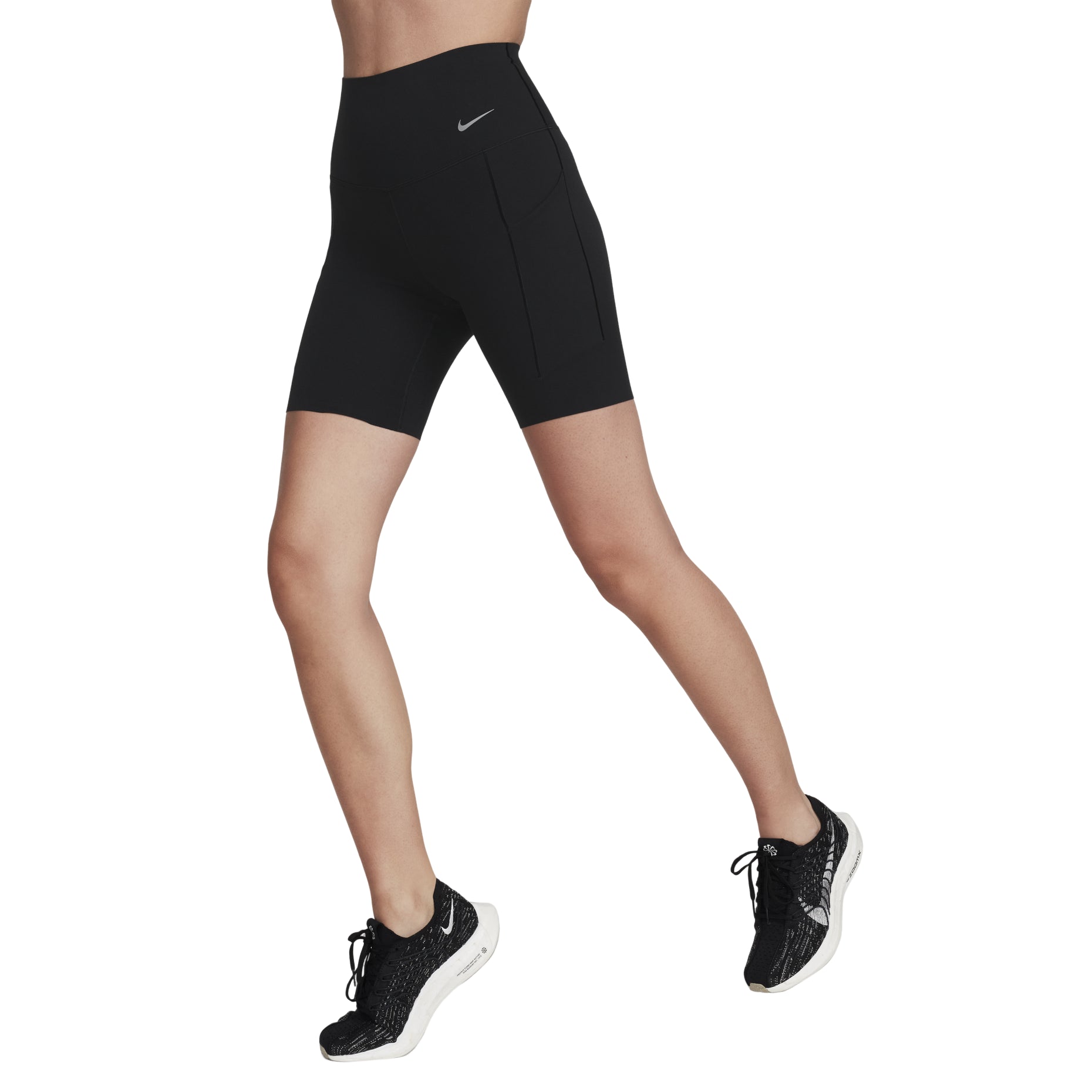 (WMNS) NIKE DRI-FIT UNIVERSA MEDIUM-SUPPORT SHORTS WITH POCKETS 'Black' DQ5995-010