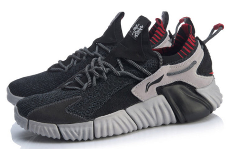 Li-Ning WuKong x 2019 New York Fashion Week 'Grey Black' AGLP111-4