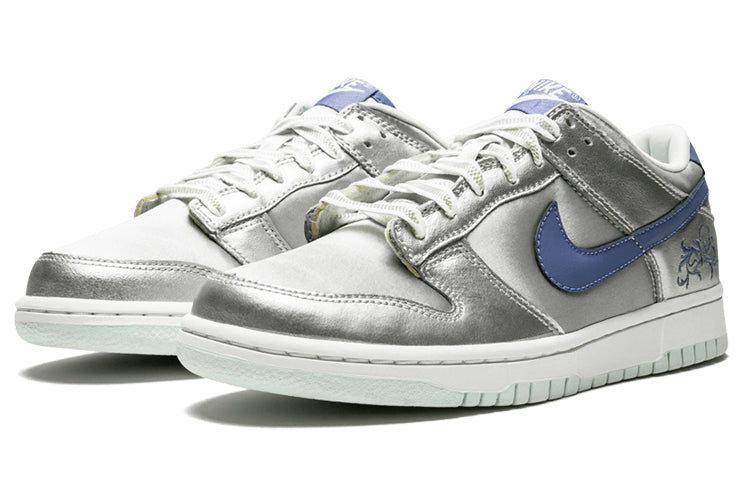 (GS) Nike Dunk Low 'Metallic Silver Floral' 309601-042