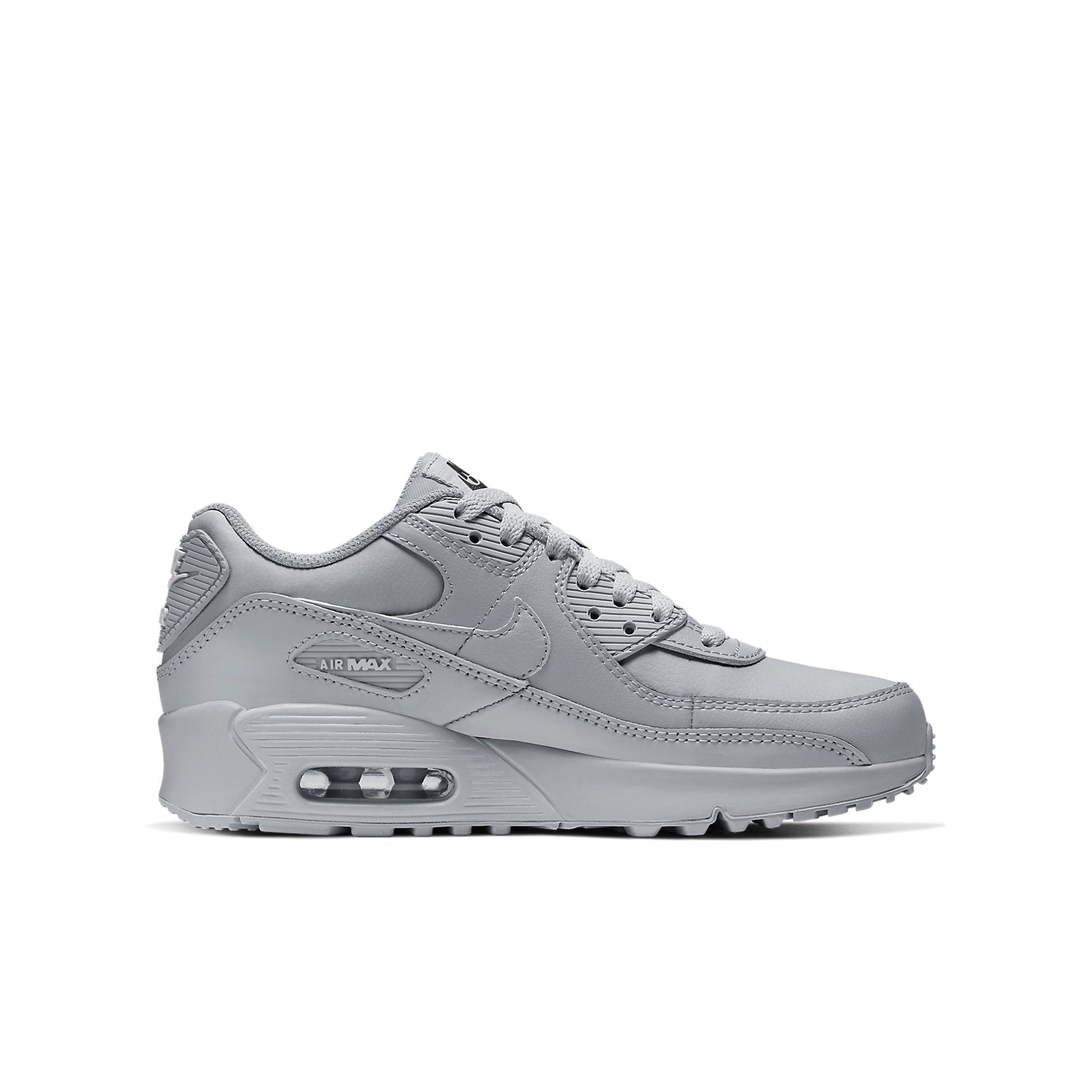 (GS) Nike Air Max 90 Leather 'Wolf Grey' CD6864-006