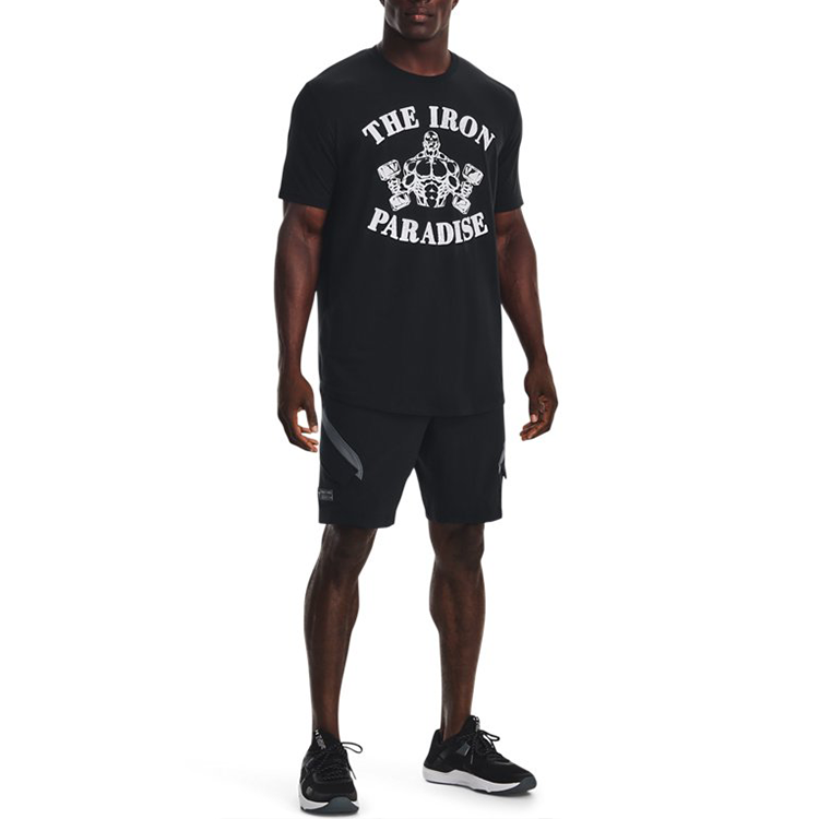 Under Armour Project Rock Iron Paradise T-shirt 'Black' 1373748-001