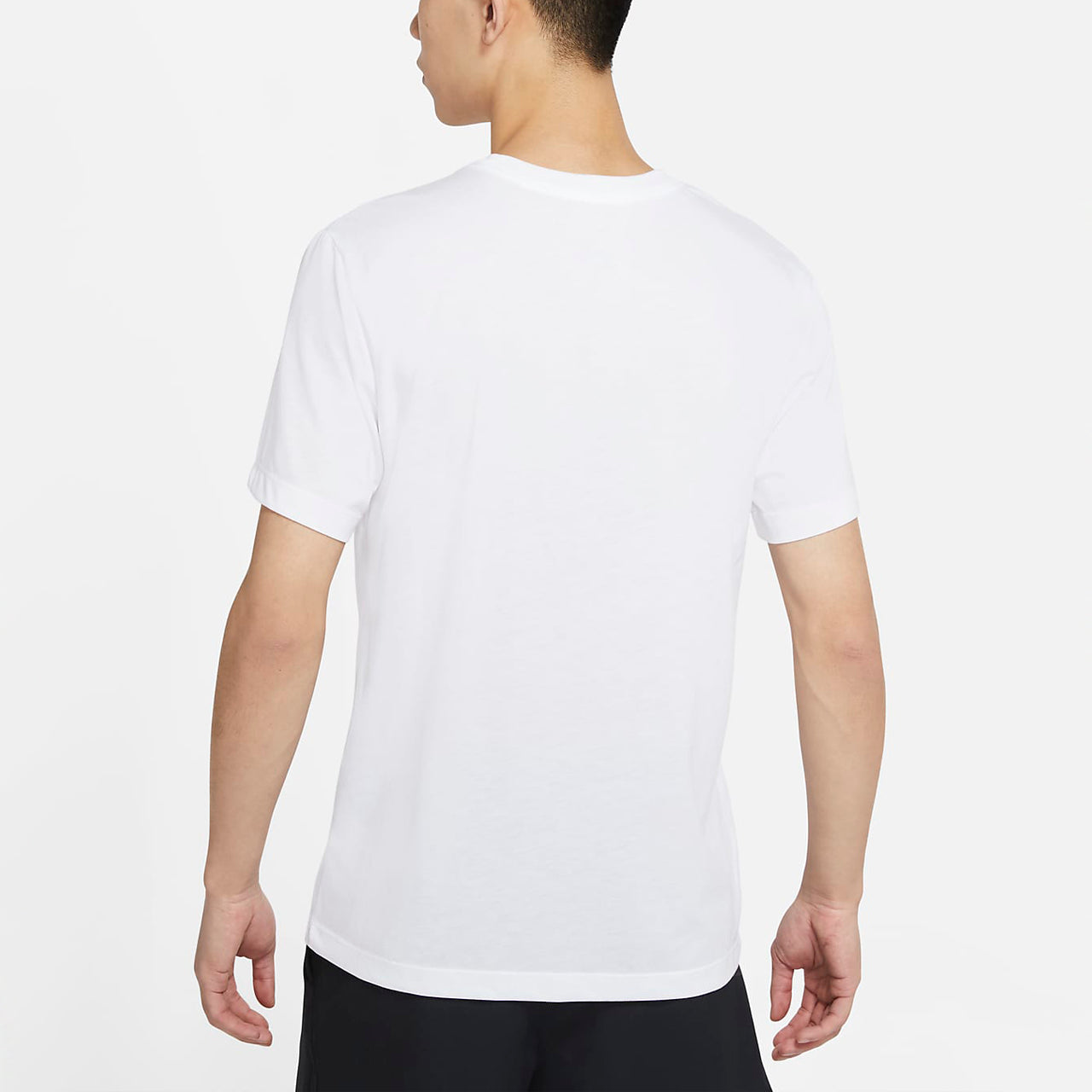 Nike Dri-FIT Sports Training Printing Pattern Quick Dry Round Neck Short Sleeve White DA0612-100