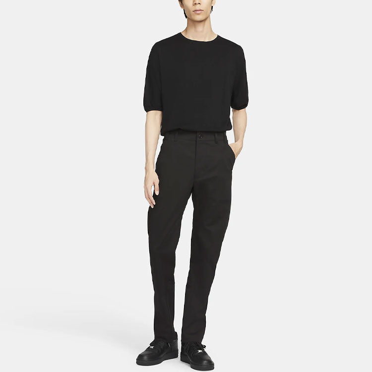 Men's Nike ESC Series Solid Color Straight-Leg Casual Pants/Trousers Black DH2874-010