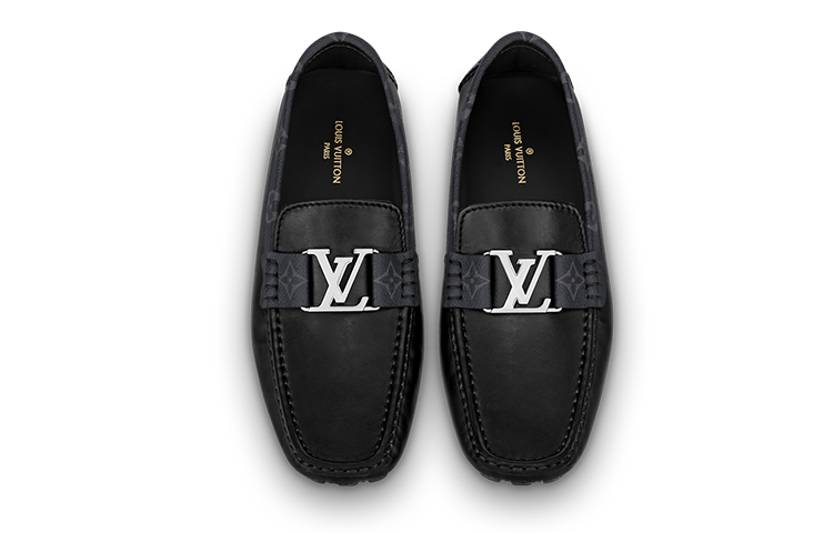 LOUIS VUITTON Monte Carlo Moccasin Shoes 'Black' 1A8F78