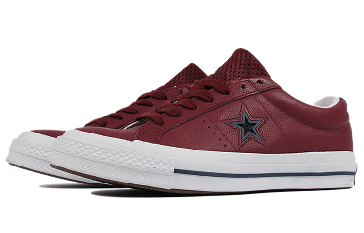 Converse One Star Non-Slip Wear-resistant Retro Casual Skateboarding Shoes Red 161565C