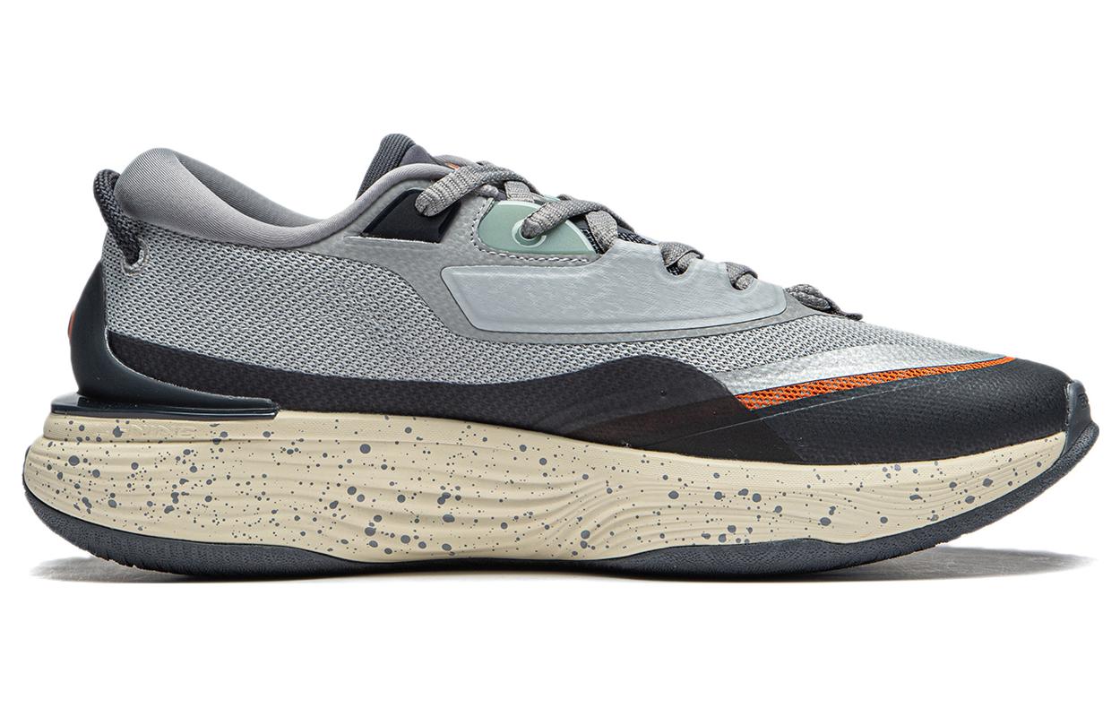 Li-Ning Soft Warm Fleece Sneakers 'Grey Orange' AGLT121-2