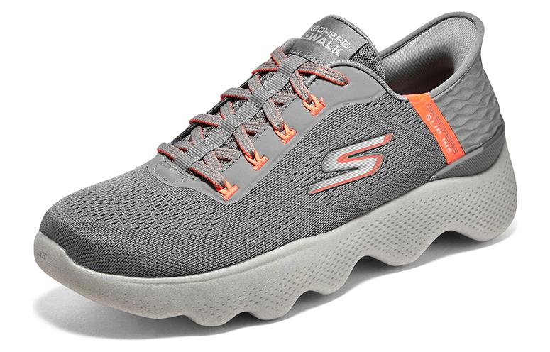 Skechers Go Walk Massage Fit 'Grey Orange' 216410-GYOR