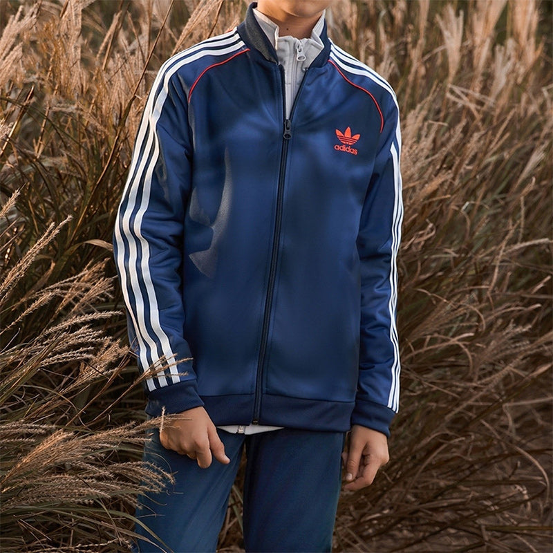 (GS) adidas Allover Print Camo SST Track Jacket Asia Sizing 'Blue' GN4128