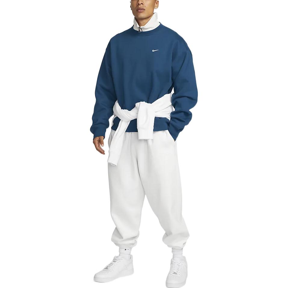 Nike Solo Swoosh Crewneck Sweatshirt Blue CV0554-460