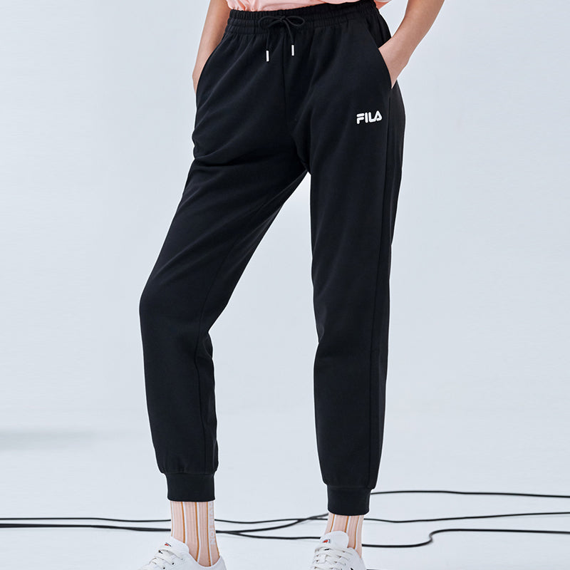 Men's FILA FUSION Knit Black Long Pants/Trousers T11W021607F-BK