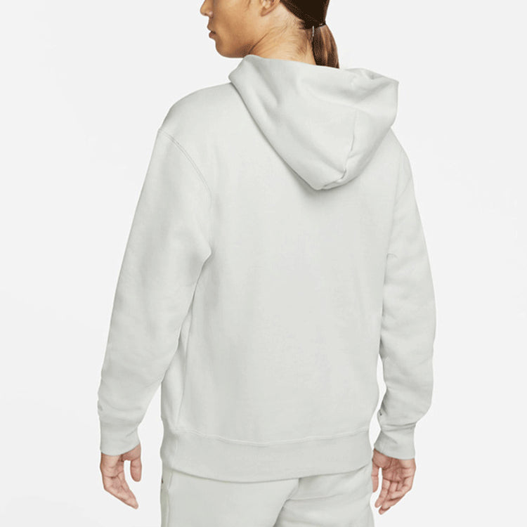 Men's Air Jordan Logo Pattern Fleece Lined Printing Loose Light Grey DC9605-097