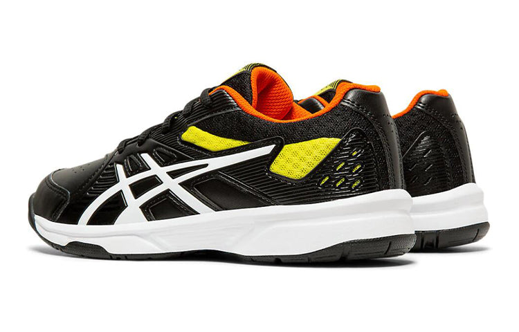 (GS) ASICS Court Slide 'Black White Yellow' 1044A007-001