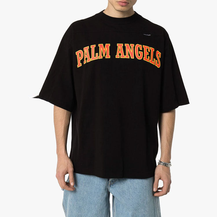 PALM ANGELS New College Logo Oversized Tee Logo Tee PMAA047R204130271088
