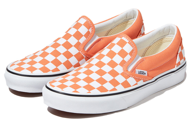 Vans Slip-On Checkerboard Slip-On Sneakers Orange/White VN0A33TB9HL