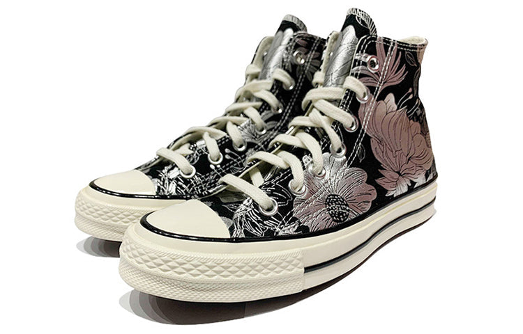 (WMNS) Converse Chuck 70 High 'Vintage Floral - Black Silver' 569236C