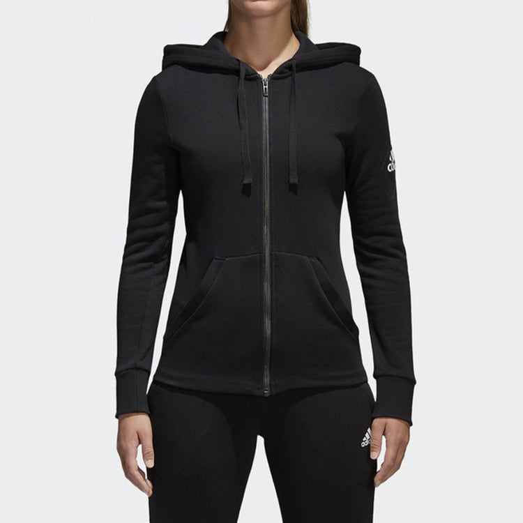 (WMNS) adidas Training Series Logo Jacket Black S97085