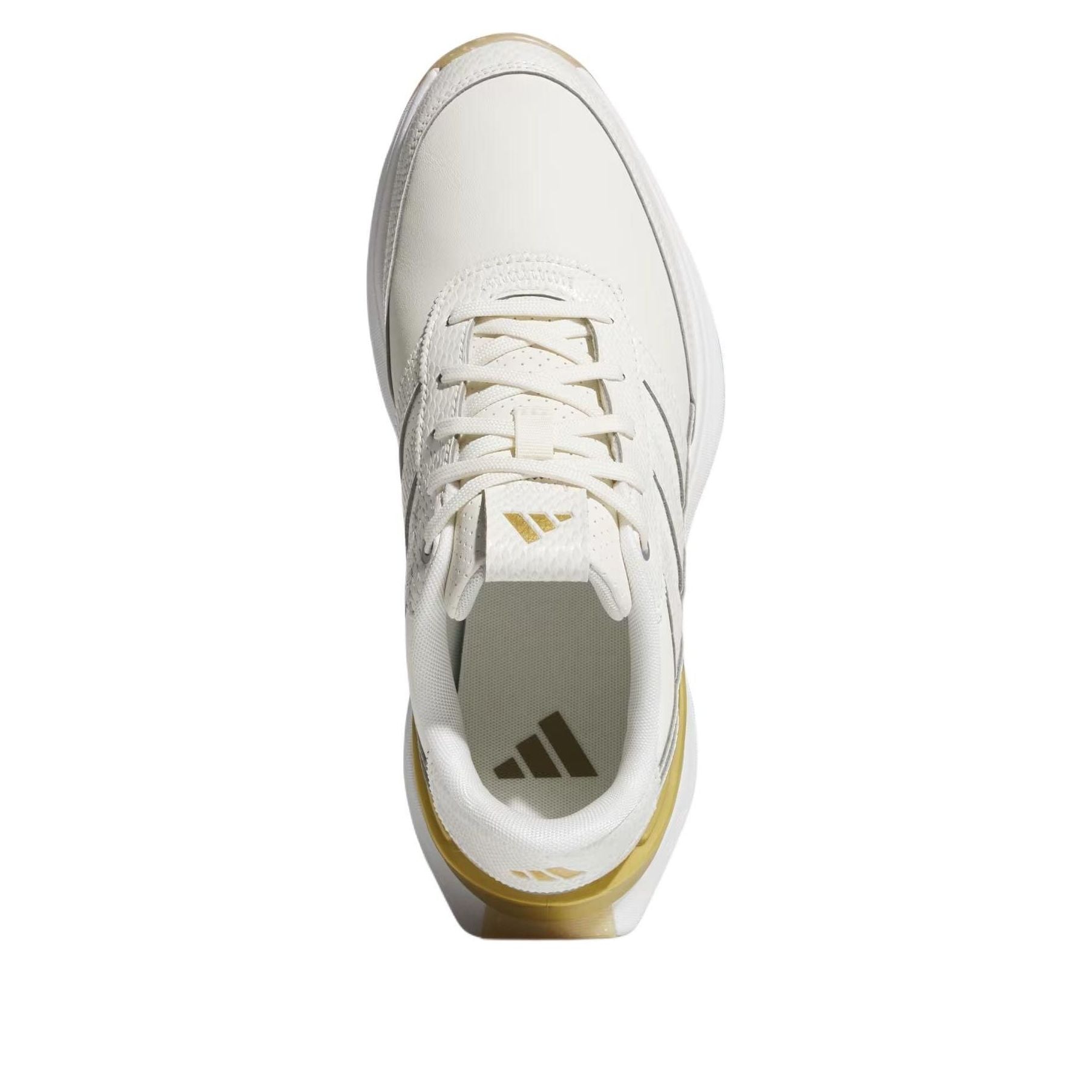 (WMNS) adidas S2G 24 Leather Spikeless Golf 'Off White Gold Metallic Gum' JI4038