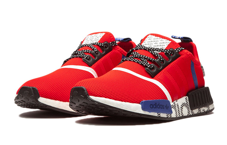 (GS) adidas NMD_R1 J 'Active Red Black' FV5330