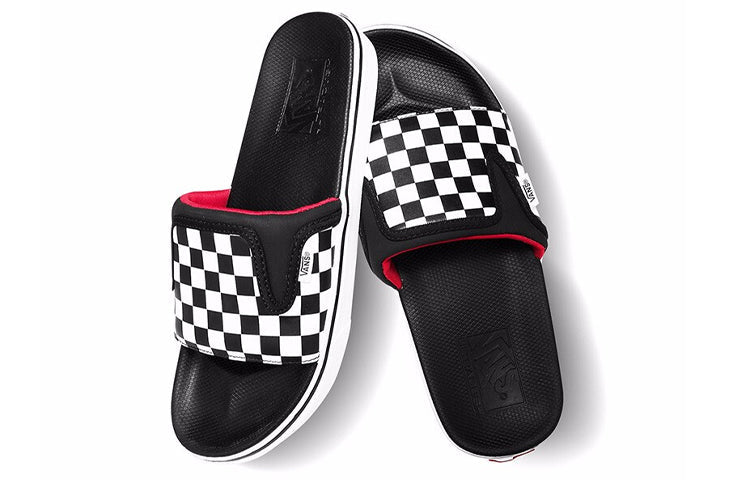 Vans UltraCush Slide-OnSlippers Black/White Chess Board Black And White VN0A3WLE5GU