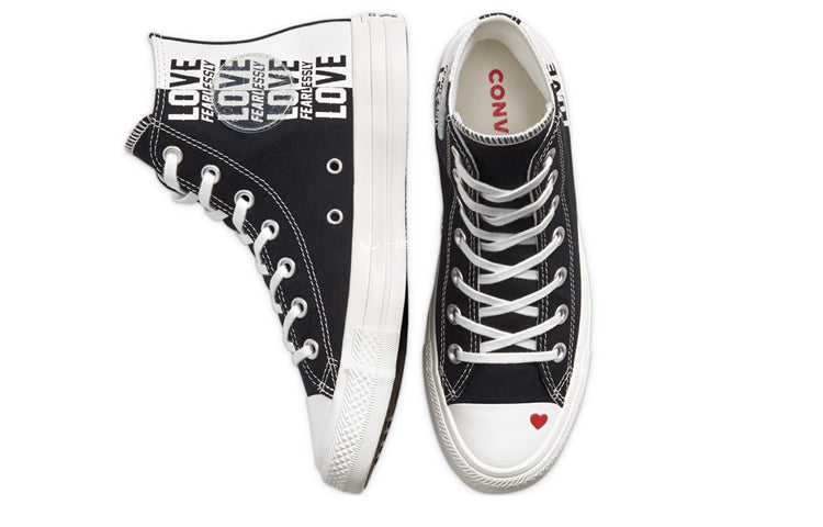 (WMNS) Converse Love Fearlessly Chuck Taylor All Star 'Black And White' 567309C