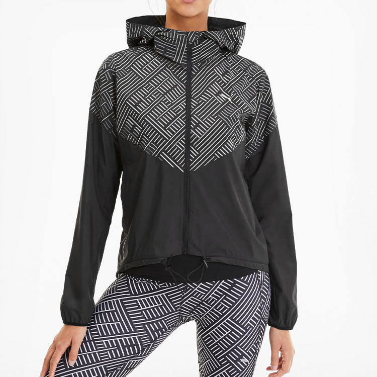 (WMNS) PUMA Running Training Jacket Black 518905-01