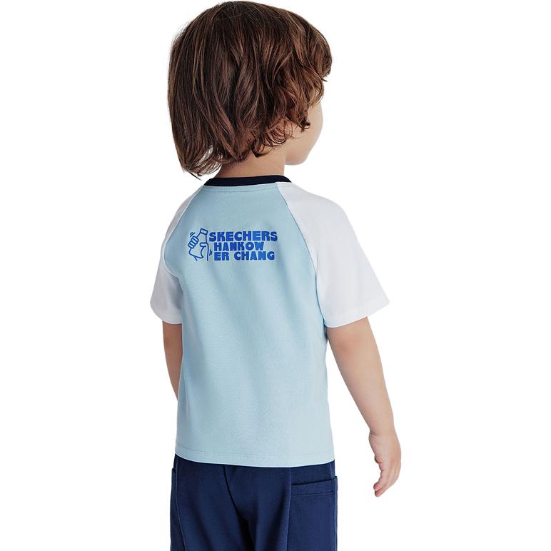 (GS) Skechers Graphic Casual Set 'Blue Black' L223B046