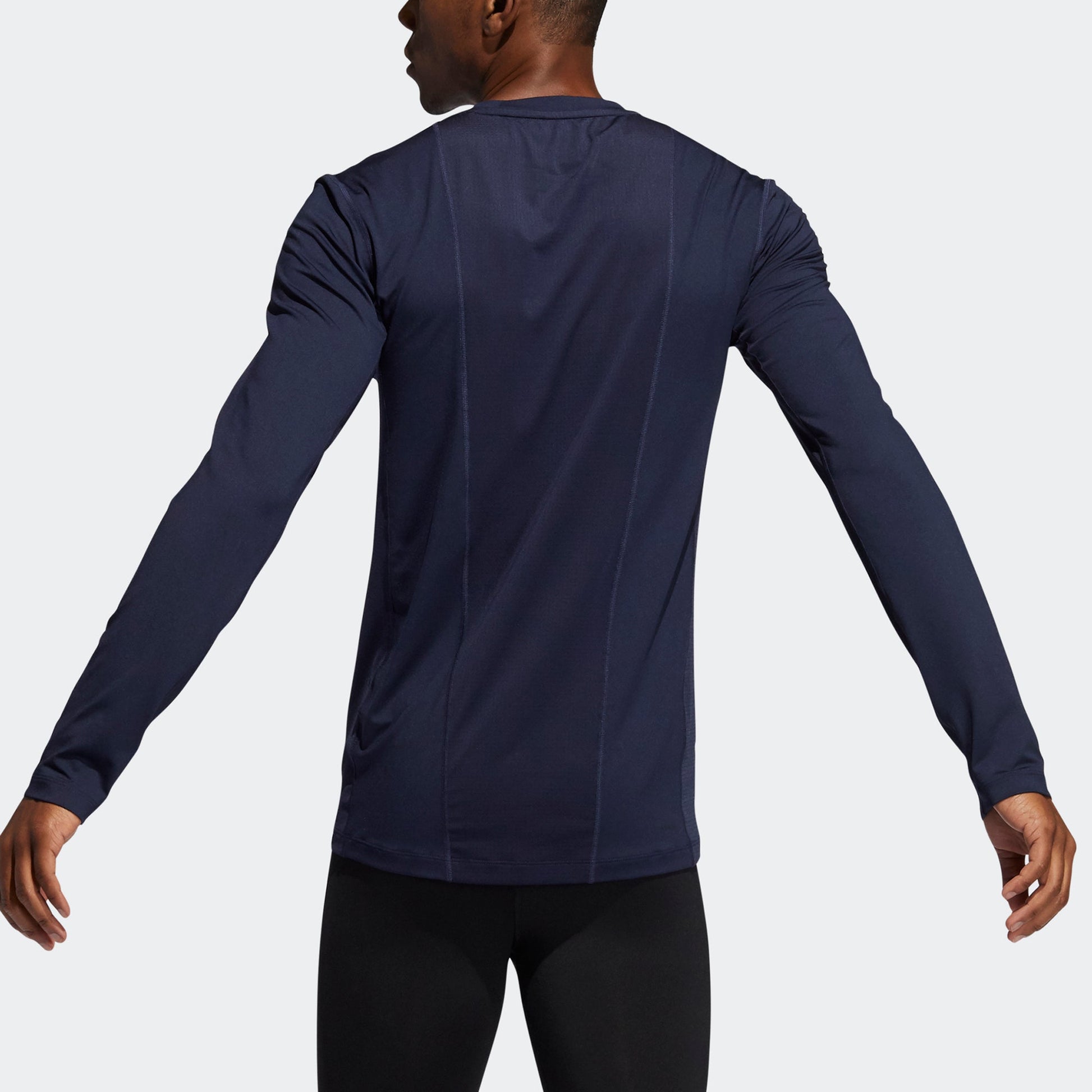 Men's adidas TF Turf Ls Primegreen Sports Gym Round Neck Long Sleeves Legendary Ink Blue T-Shirt GL9878