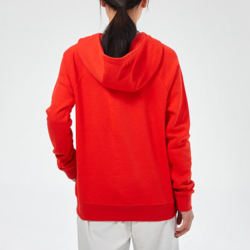 (WMNS) Nike Sportswear Logo Hoodie 'Red' BV4127-675