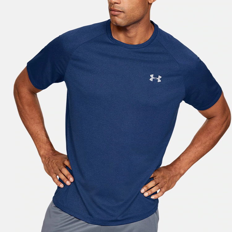 Men's Under Armour Tech Short Sleeve Blue T-Shirt 1345317-449