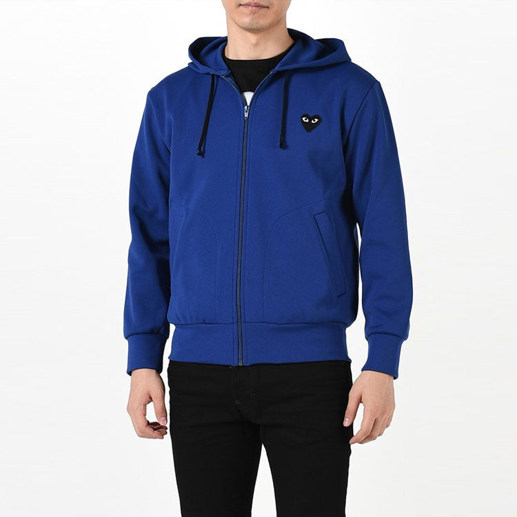 COMME des GARCONS PLAY Zip Up Hoodie 'Blue' AZ-T254-051-2