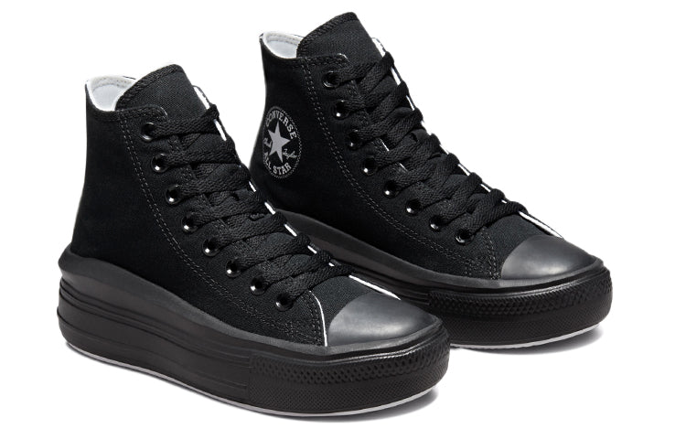 (WMNS) Converse Chuck Taylor All Star Move High 'Black' 572070C