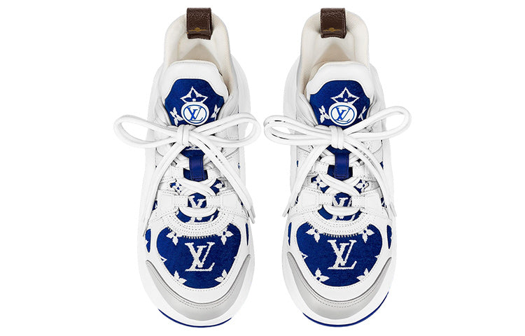 (WMNS) LOUIS VUITTON LV Archlight Sneakers 'White with Blue Monogram' 1AACTQ
