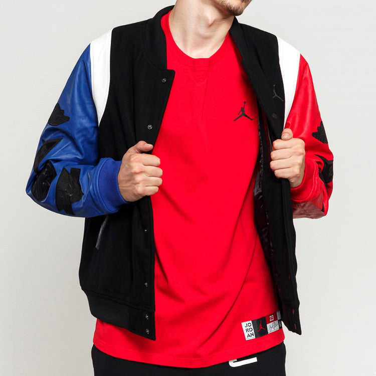 Men's Air Jordan Sleeve Destroyer Sleeve Jacket Black AT9959-010