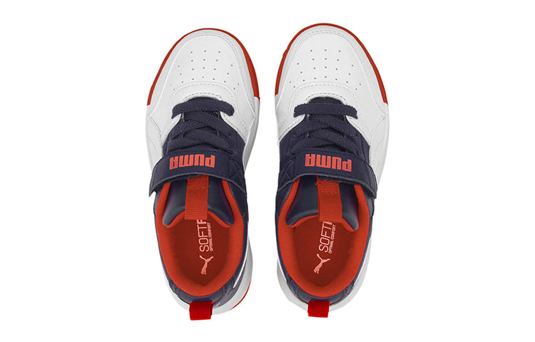(PS) PUMA Backcourt Sl Ac White/Blue/Red 374407-03