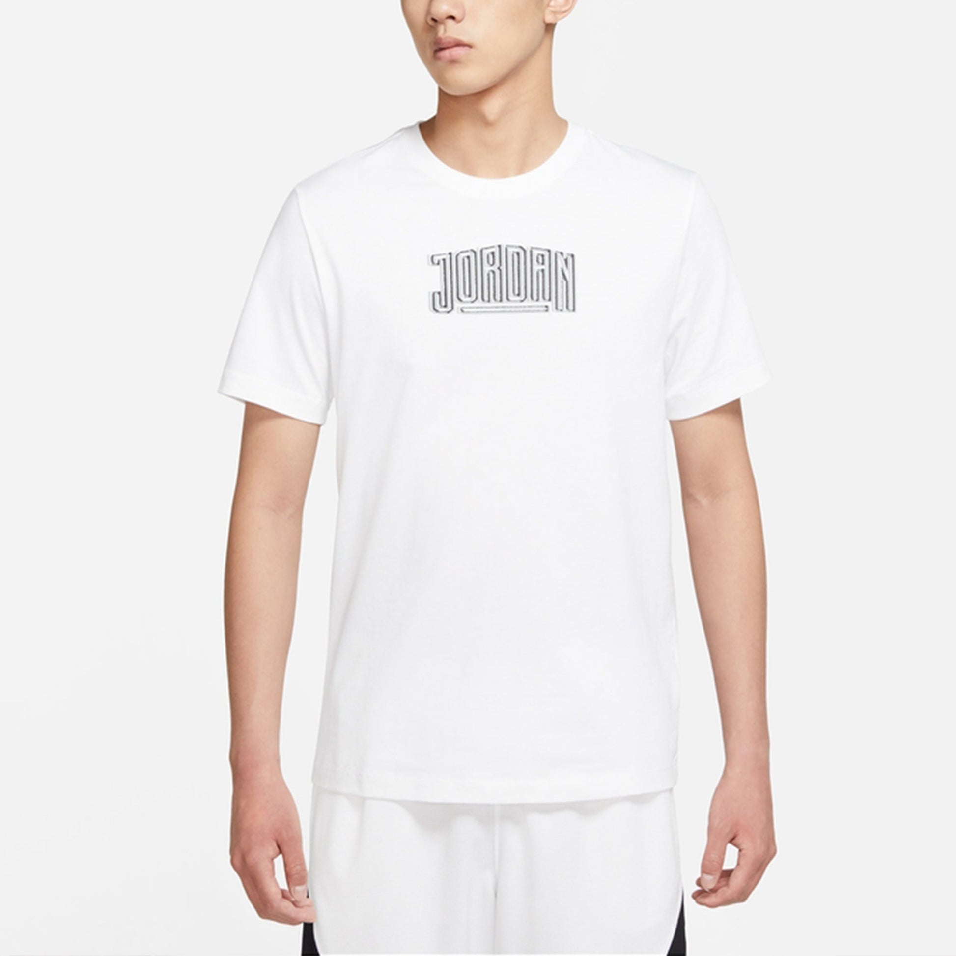 Air Jordan Dna Ss Crew 2 Alphabet Logo T-Shirt 'White' DA9915-100
