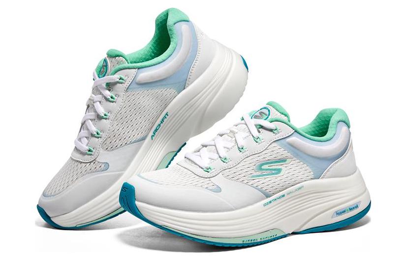 (WMNS) Skechers Go Walk Distance Walker 'White Aqua' 125130-WAQ