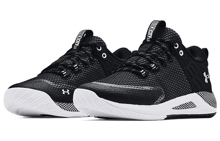 (WMNS) Under Armour HOVR Block City 'Black White' 3023709-001