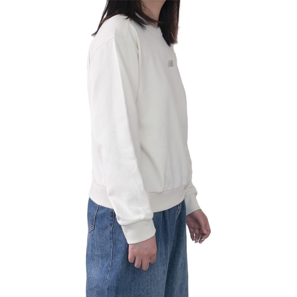 (WMNS) New Balance Essentials Crewneck Top Asia Sizing 'White' AWT34311-CIC