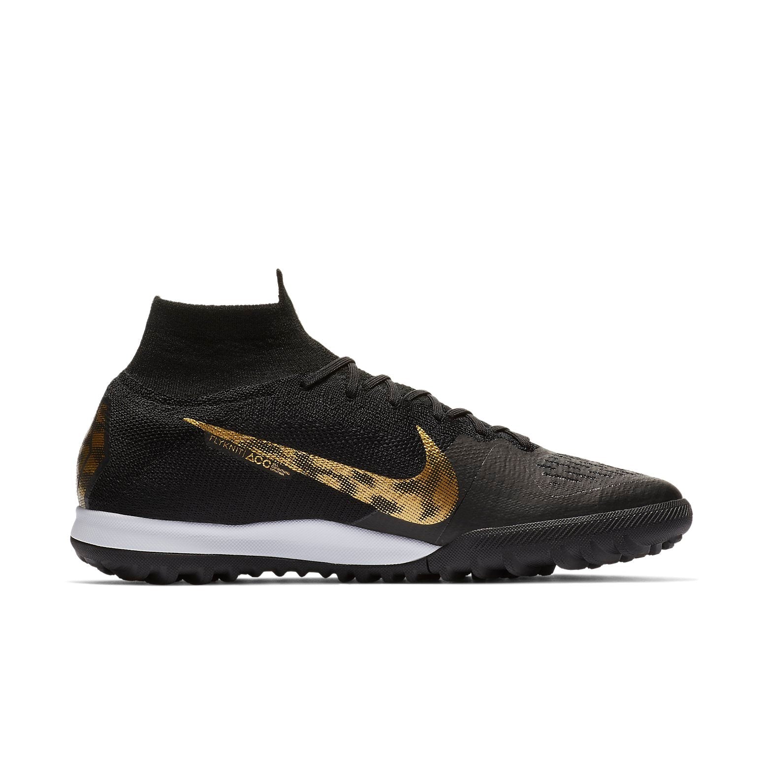 Nike Mercurial SuperflyX 6 Elite TF Turf 'Black Gold' AH7374-077