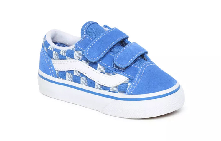 Vans Edge Old Skool V Toddles/Infants Blue/White Chess Board VN0A38JN0KK
