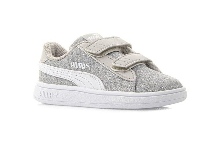 (TD) PUMA Smash V2 Glitz Glam Sneakers Silver 367380-17