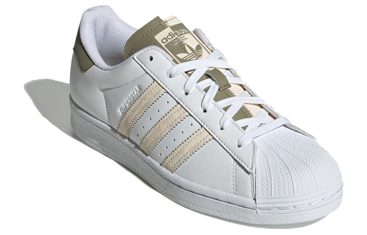 (WMNS) adidas Superstar 'White Olive Green' GW7256