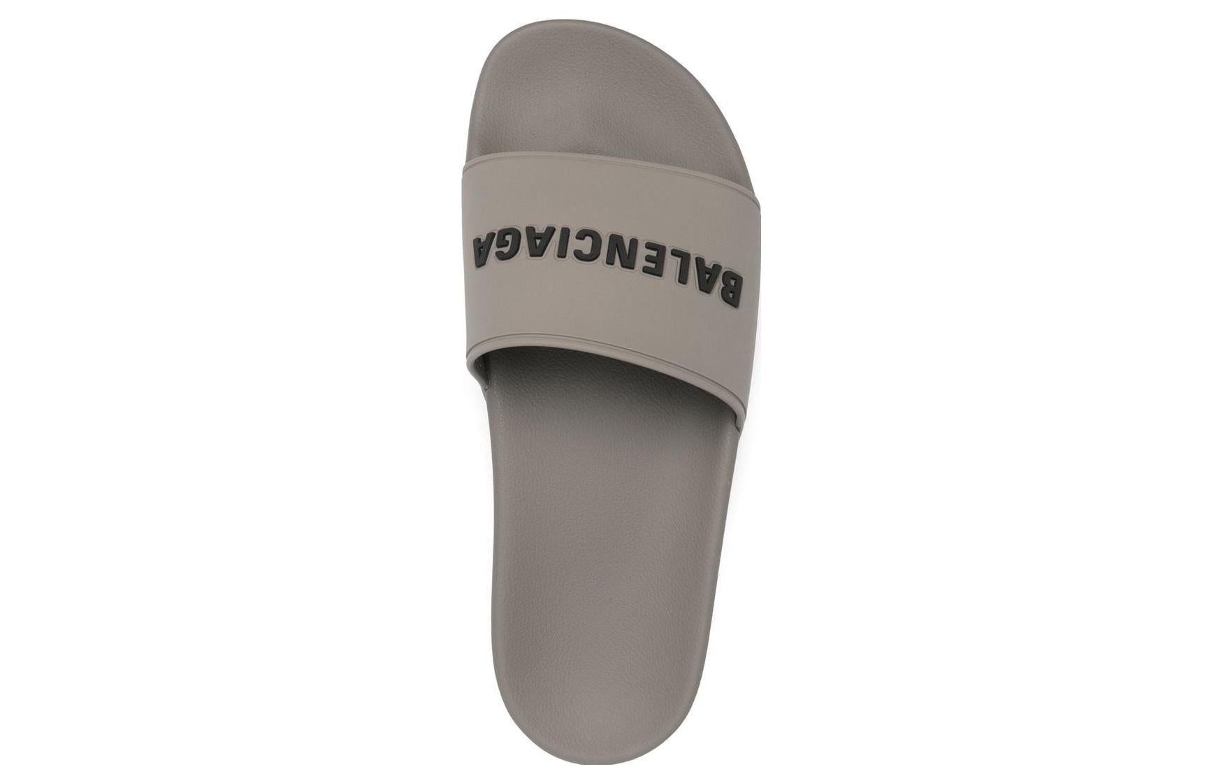 (WMNS) Balenciaga Pool Slides 'Grey Rubber' 565547W1S801010
