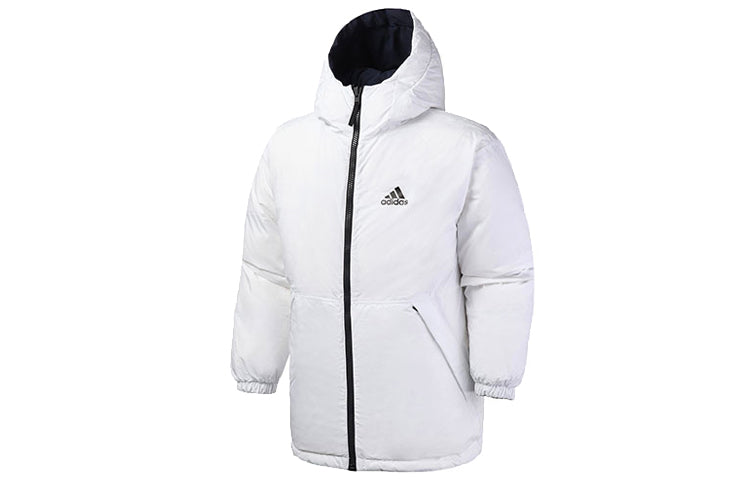 adidas Reversible hooded Sports Down Jacket Navy Blue EH4010